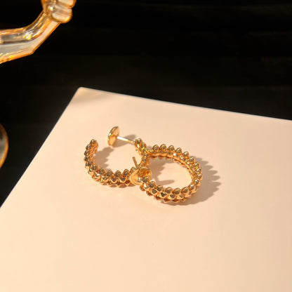 [Auream]CLASH SMALL HOOP EARRINGS