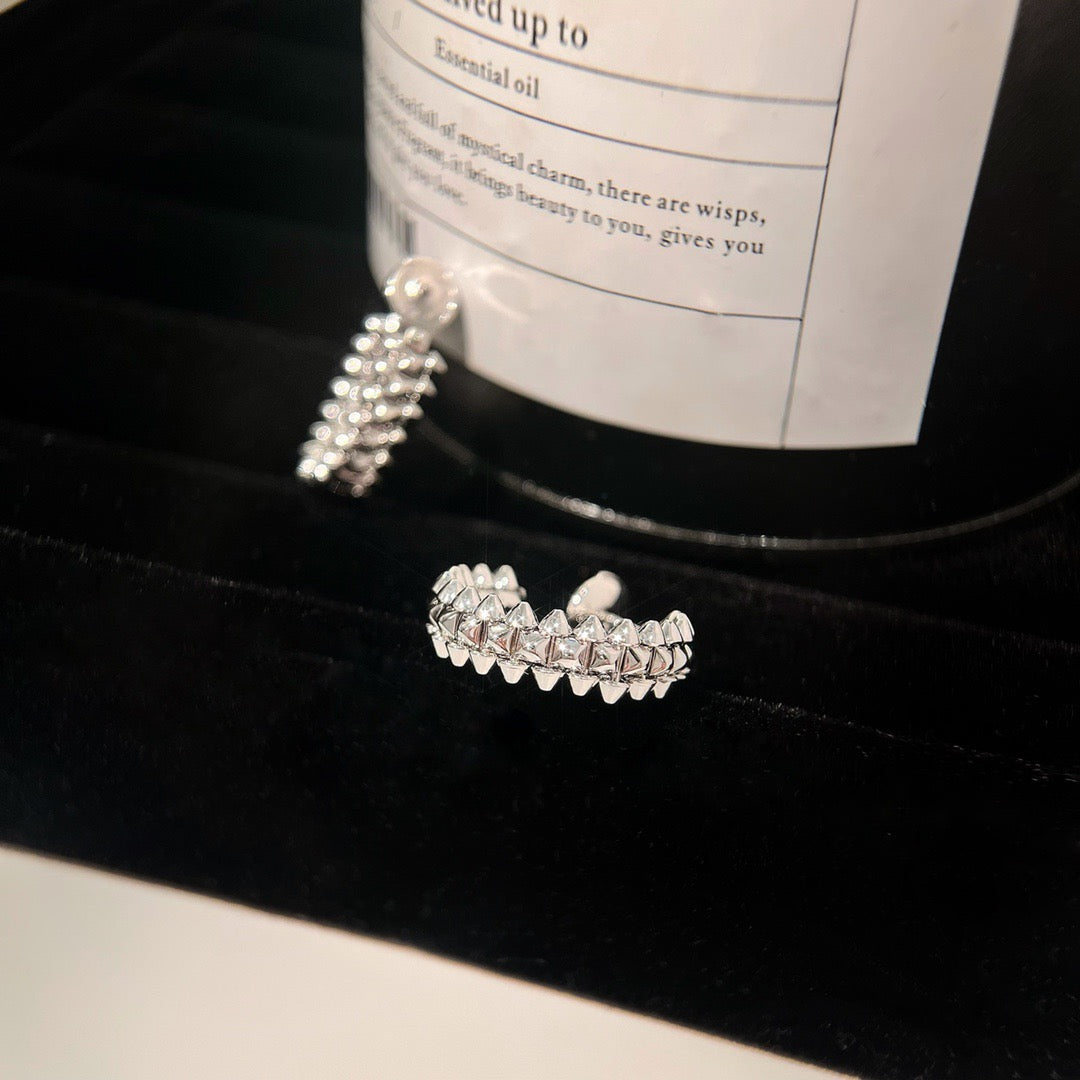 [Auream]CLASH SMALL HOOP EARRINGS