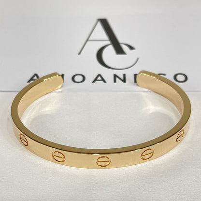 [Auream]LOVE BRACELET 6.1MM OPEN CUFF
