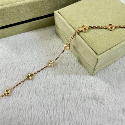 [Auream]CLOVER 6 MOTIF DIAMOND BRACELET