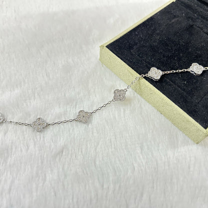 [Auream]CLOVER 6 MOTIF DIAMOND BRACELET