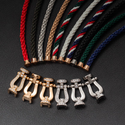 [Auream]FORCE LARGE HORSESHOE FULL DIAMOND BRACELET GOLD