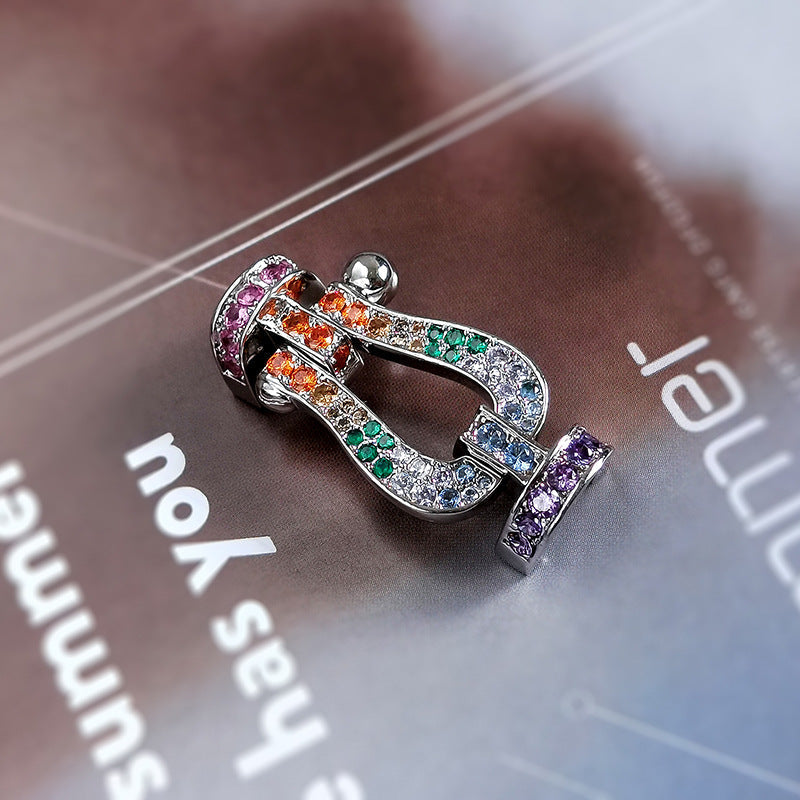 [Auream]FORCE LARGE HORSESHOE CLASP  METAL BRACELET