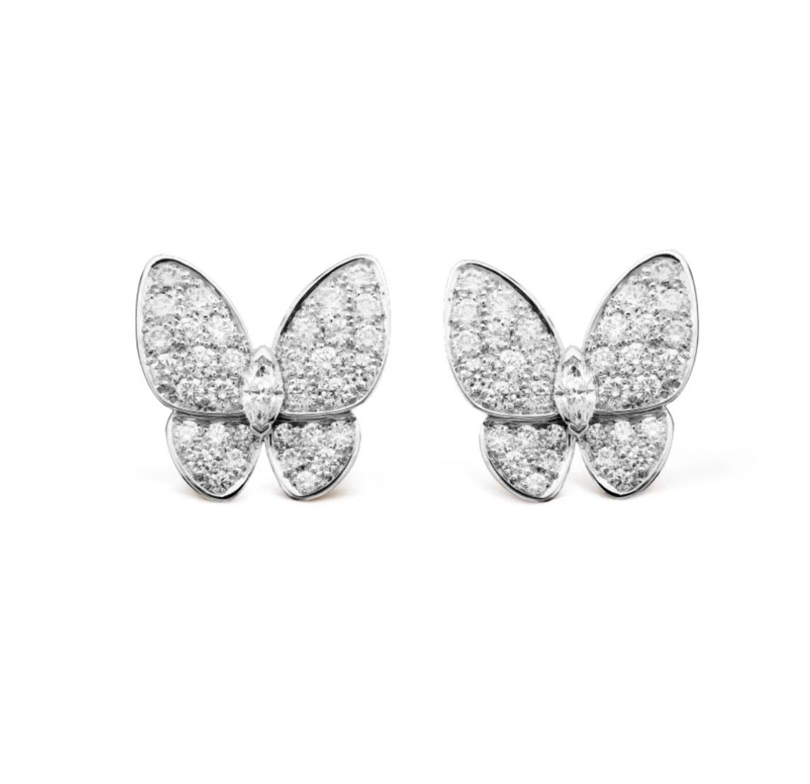 [Auream]BUTTERFLY ALL DIAMOND EARRINGS