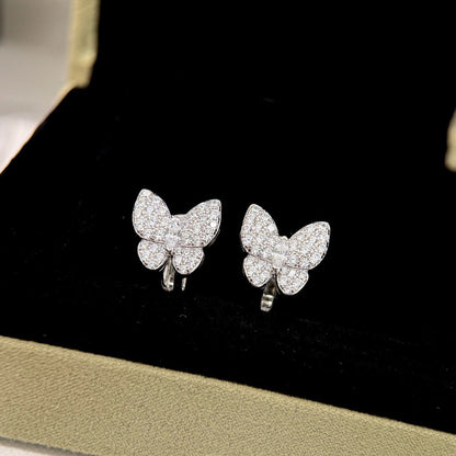 [Auream]BUTTERFLY ALL DIAMOND EARRINGS