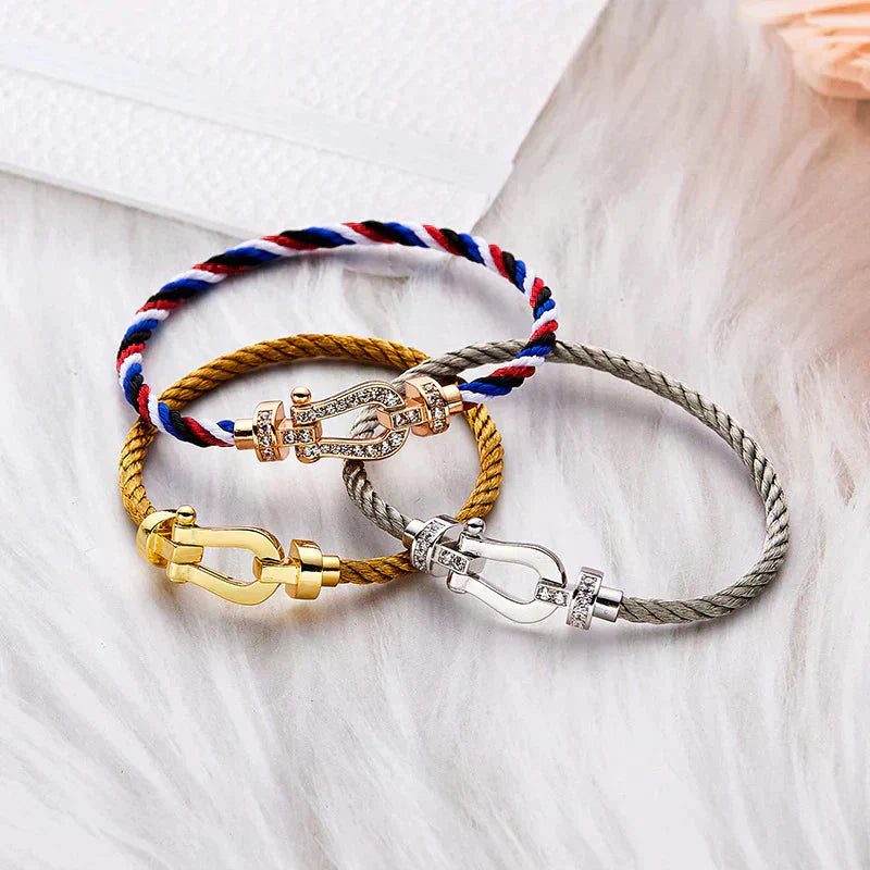 [Auream]FORCE LARGE HORSESHOE NO DIAMOND BRACELET GOLD