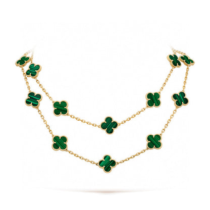[Auream]CLOVER 20 MOTIFS MALACHITE GOLD