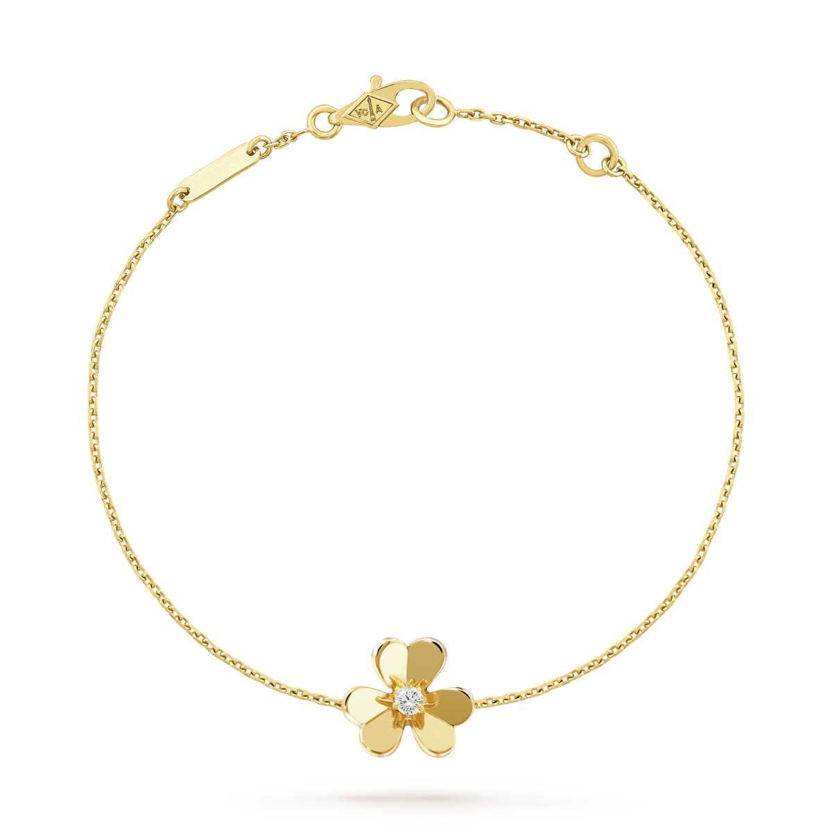 [Auream]FRIVOLE GOLD FLOWER PINK MALACHITE BRACELET