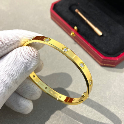 [Auream]LOVE BRACELET 6.1MM 10 DIAMONDS