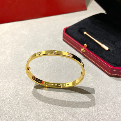 [Auream]LOVE BRACELET 6.1MM 10 DIAMONDS