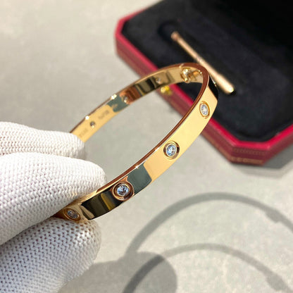 [Auream]LOVE BRACELET 6.1MM 10 DIAMONDS
