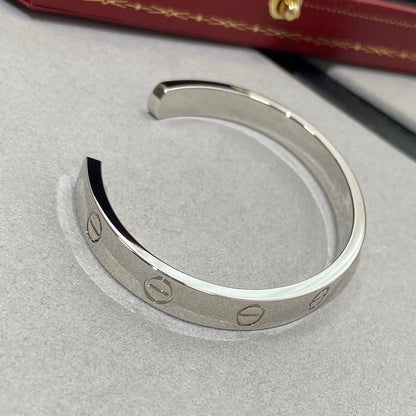 [Auream]LOVE BRACELET 6.1MM 1 DIAMOND OPEN CUFF