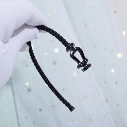 [Auream]FORCE LARGE SERIES HORSESHOE BLACK SAMURAI BRACELET