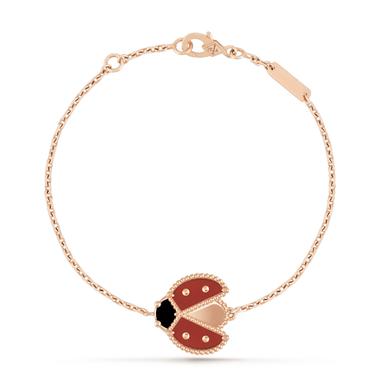 [Auream]LUCKY SPRING 1 MOTIF PINK GOLD BRACELET