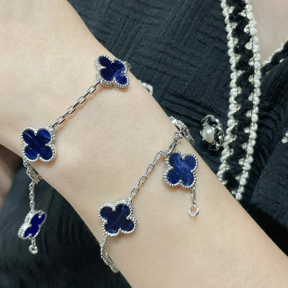 [Auream]CLOVER 5 MOTIF PIETERSITE BRACELET COLLECTION