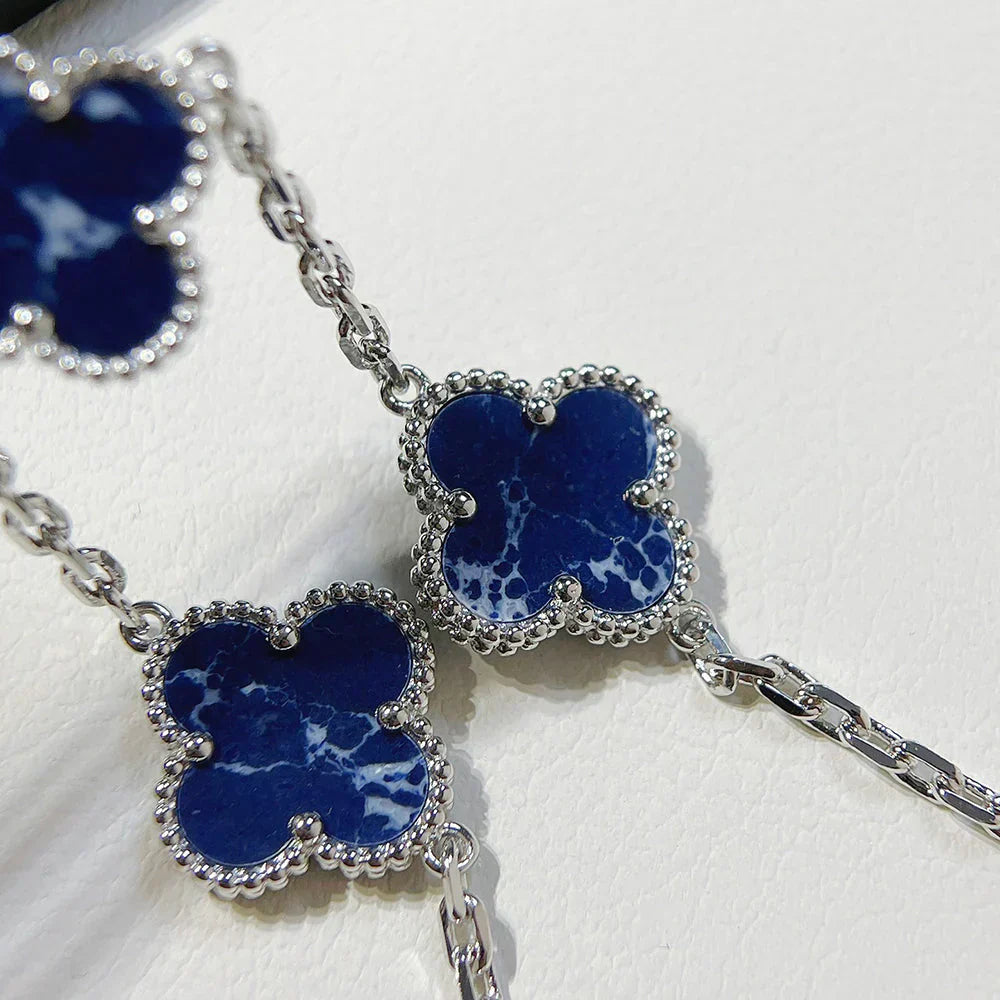 [Auream]CLOVER 5 MOTIF PIETERSITE BRACELET COLLECTION