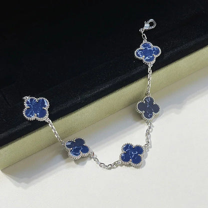 [Auream]CLOVER 5 MOTIF PIETERSITE BRACELET COLLECTION
