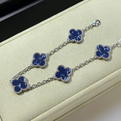 [Auream]CLOVER 5 MOTIF PIETERSITE BRACELET COLLECTION