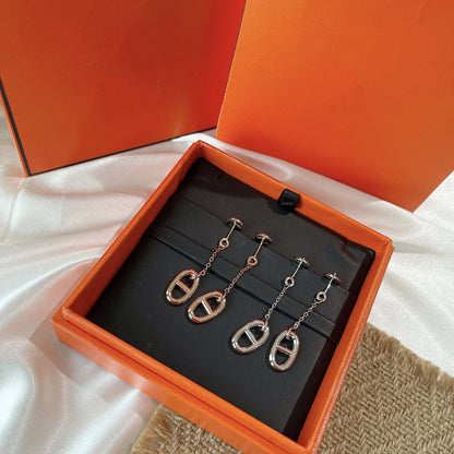 [Auream]CHAINE TASSEL EARRINGS