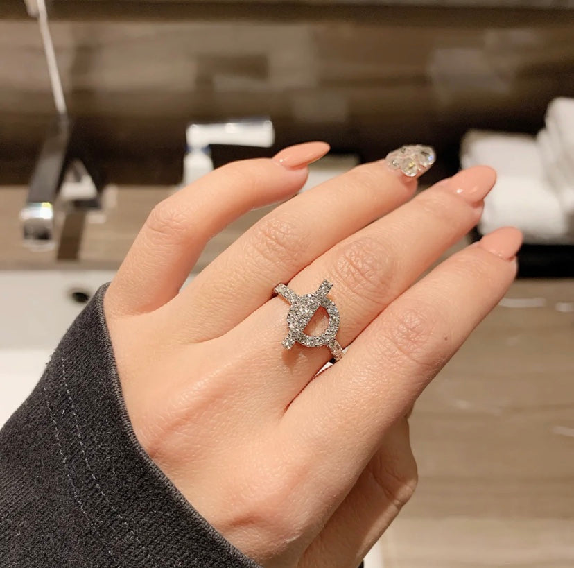 [Auream]ECHAPPEE RING SILVER DIAMOND