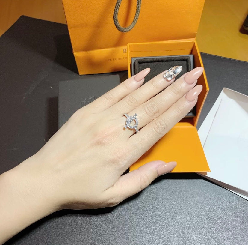 [Auream]ECHAPPEE RING SILVER DIAMOND