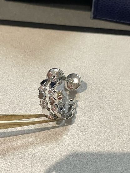 [Auream]Hollow Design Four-Leaf Clover Flower Shape Ring