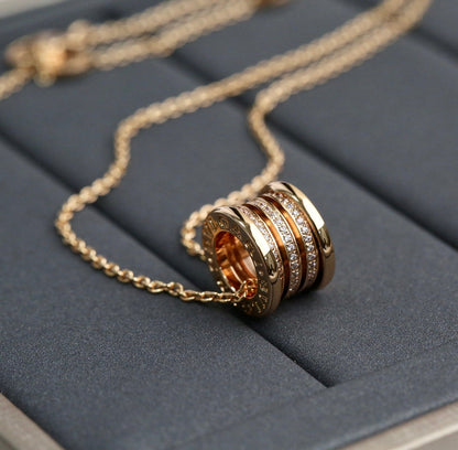 [Auream]ZERO 1 PINK GOLD DIAMOND NECKLACE