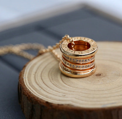 [Auream]ZERO 1 PINK GOLD DIAMOND NECKLACE
