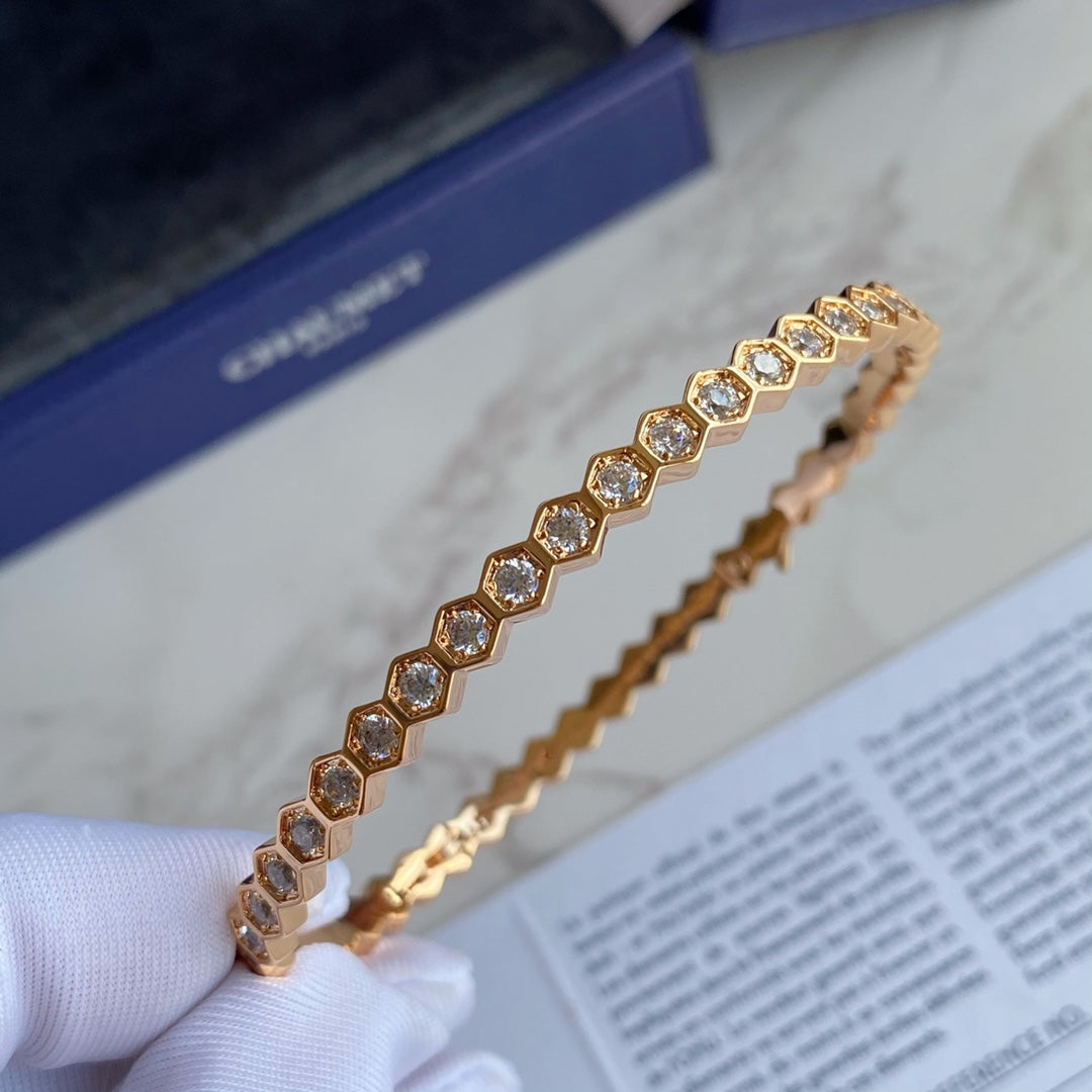 [Auream]BEE LOVE GOLD BRACELET FULL DIAMOND