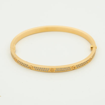 [Auream]LOVE BRACELET 3.65MM DIAMOND-PAVED