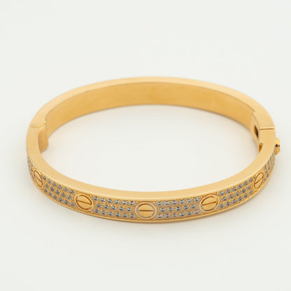 [Auream]LOVE BRACELET 6.1MM DIAMOND-PAVED
