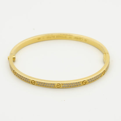 [Auream]LOVE BRACELET 3.65MM DIAMOND-PAVED