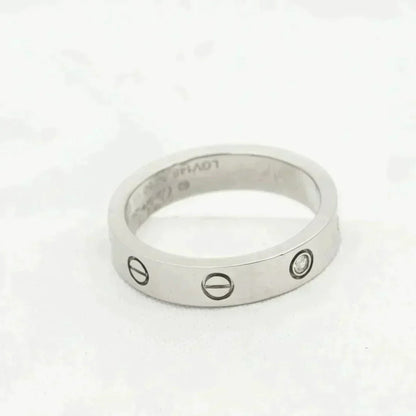 [Auream]LOVE RING 4MM 1 DIAMOND SILVER