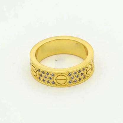 [Auream]LOVE RING 5.5MM DIAMONDS PAVED
