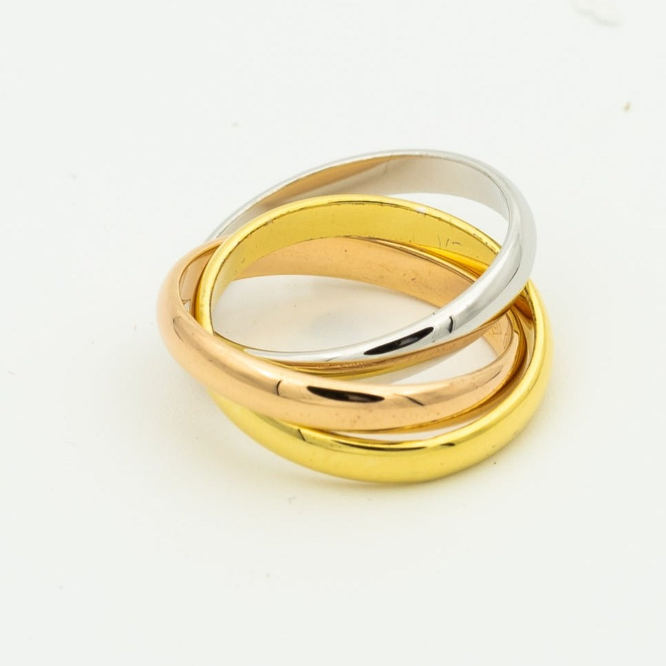 [Auream Jewelry]TRINITY RING GOLD PINK GOLD SILVER