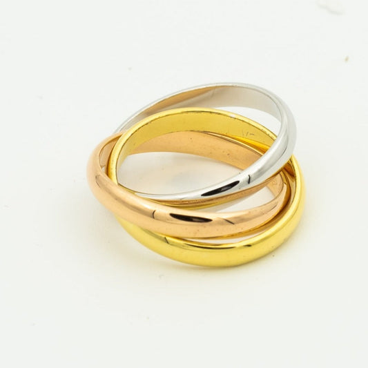 [Auream Jewelry]TRINITY RING GOLD PINK GOLD SILVER