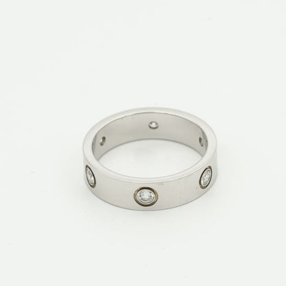 [Auream]LOVE RING 5.5MM 6 DIAMONDS SILVER