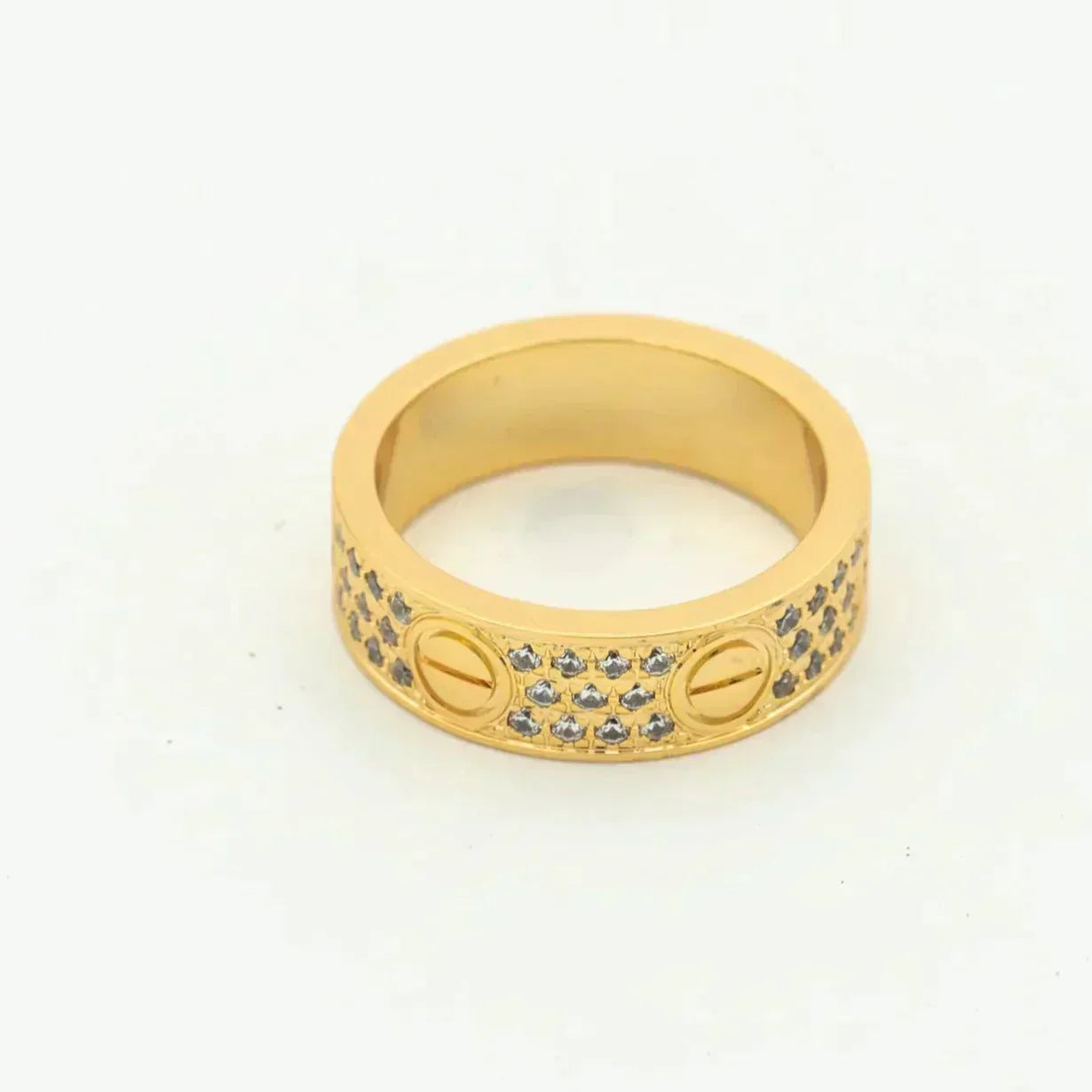 [Auream]LOVE RING 5.5MM DIAMONDS PAVED