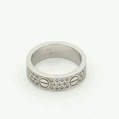 [Auream]LOVE RING 5.5MM DIAMONDS PAVED