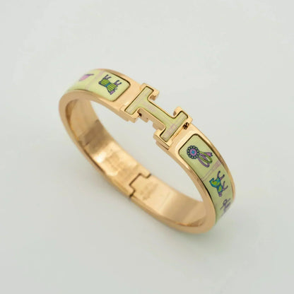 [Auream]H PINK GOLD BRACELET CREAM CERAMIC