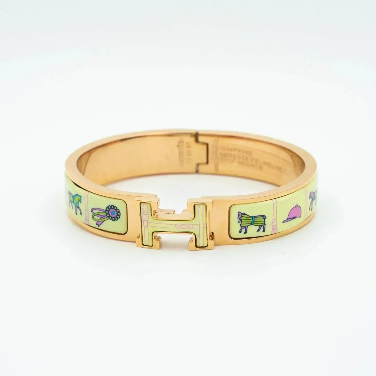 [Auream]H PINK GOLD BRACELET CREAM CERAMIC