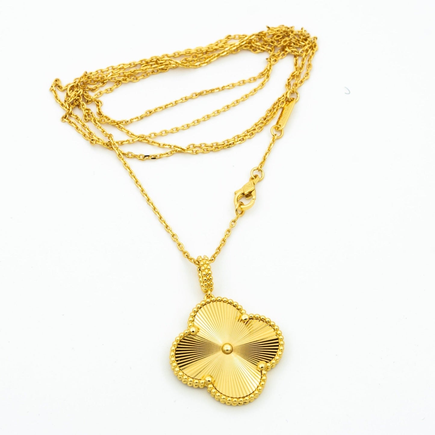 [Auream]CLOVER 25MM PEDANT NECKLACE GOLD