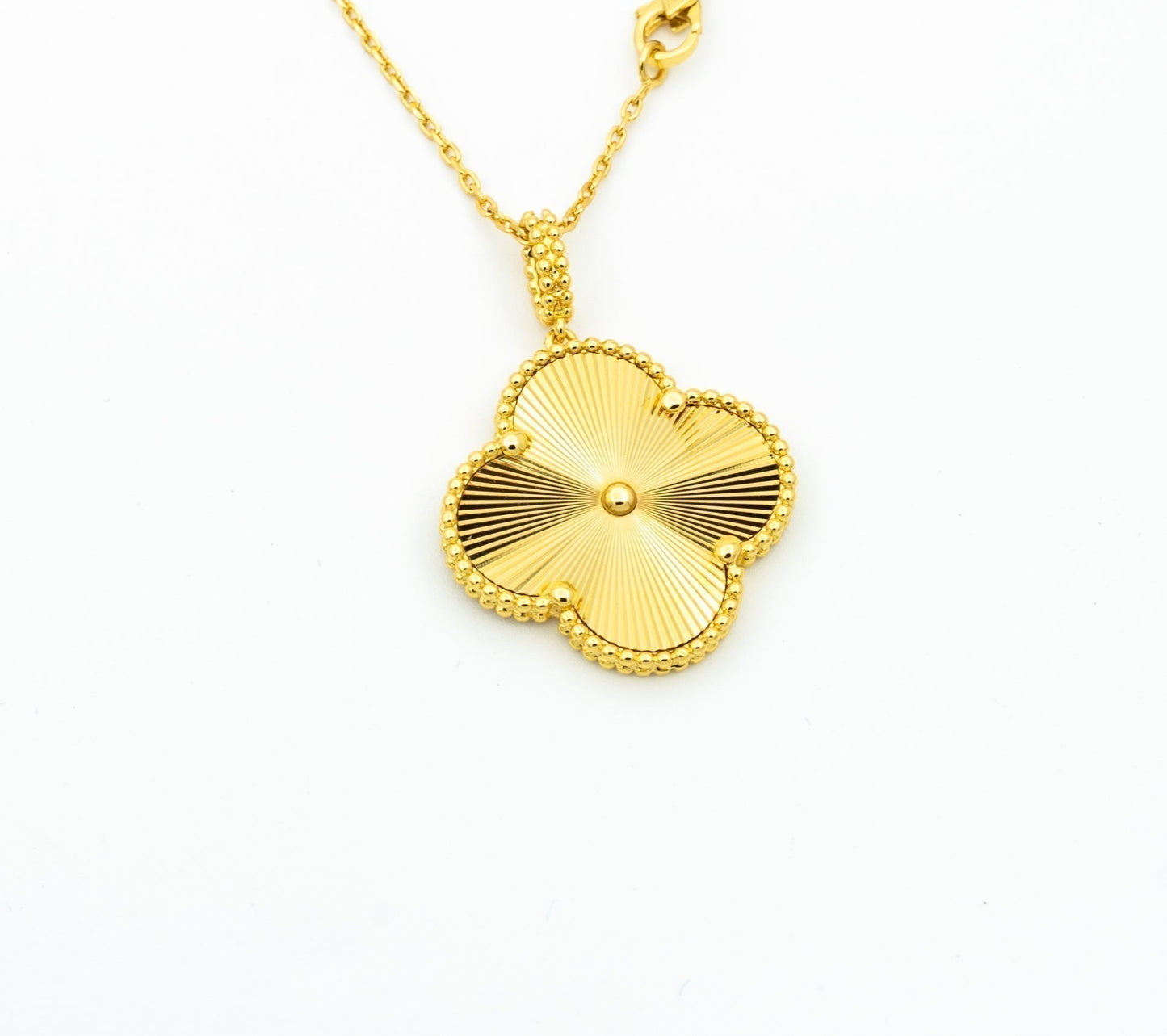 [Auream]CLOVER 25MM PEDANT NECKLACE GOLD