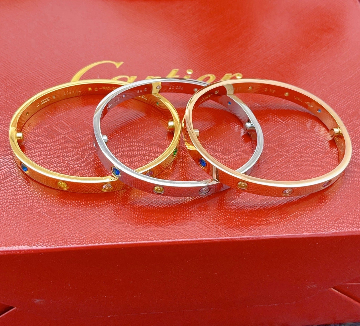 [Auream] 2026 RAINBOW LOVE BRACELET 6.1MM  10 DIAMONDS