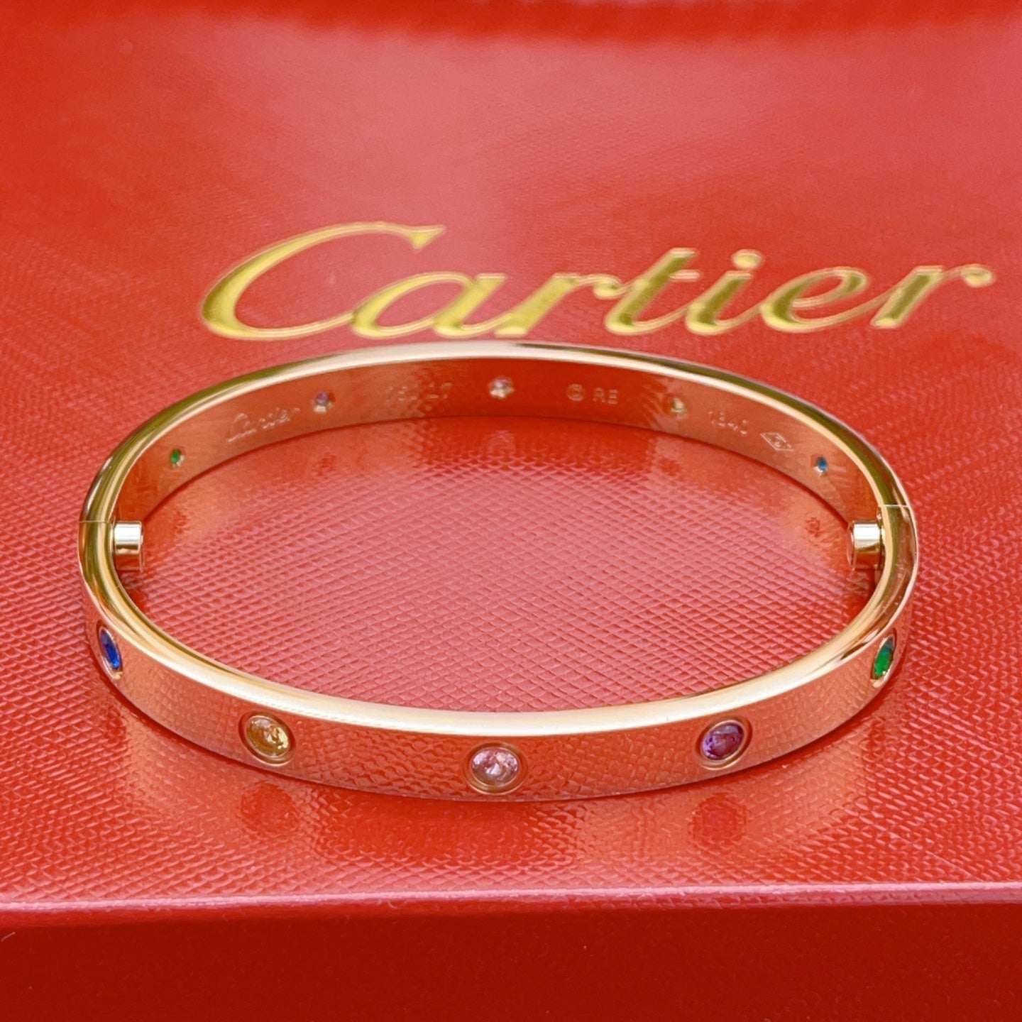 [Auream] 2026 RAINBOW LOVE BRACELET 6.1MM  10 DIAMONDS