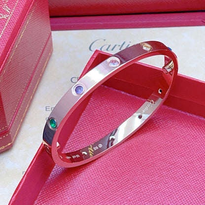 [Auream] 2026 RAINBOW LOVE BRACELET 6.1MM  10 DIAMONDS