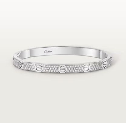 [Auream]NEW-LOVE-4.8MM-Width Diamond-Studded Bracelet