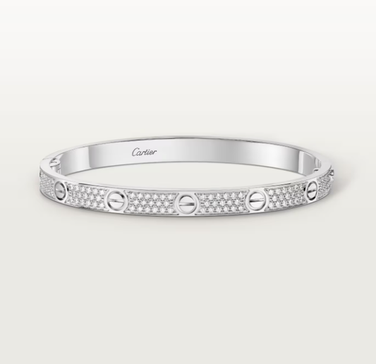[Auream]NEW-LOVE-4.8MM-Width Diamond-Studded Bracelet