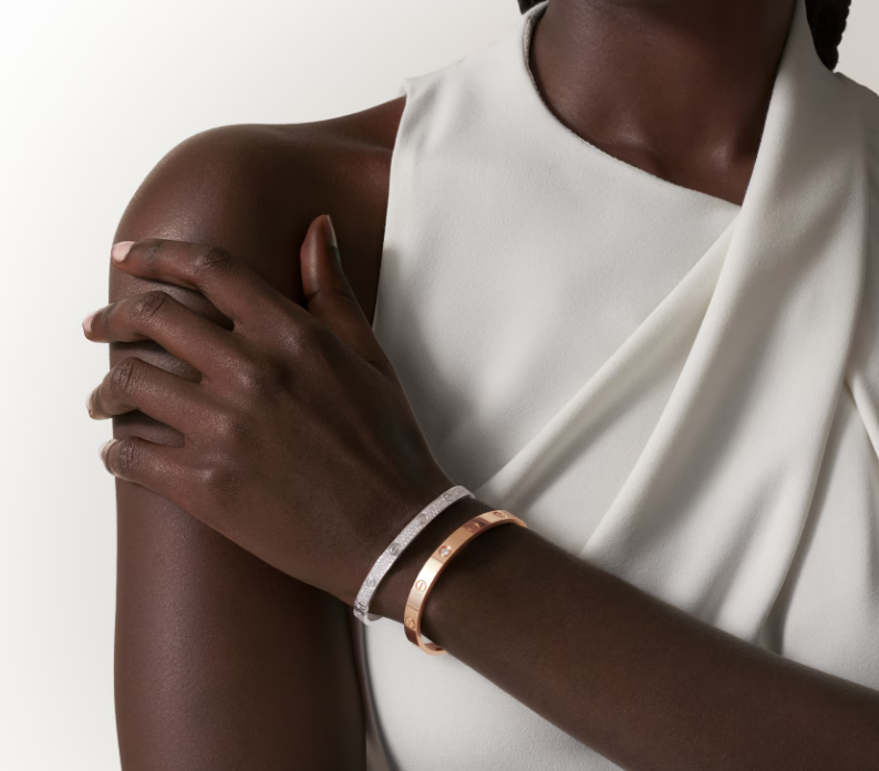 [Auream]NEW-LOVE-4.8MM-Width Diamond-Studded Bracelet