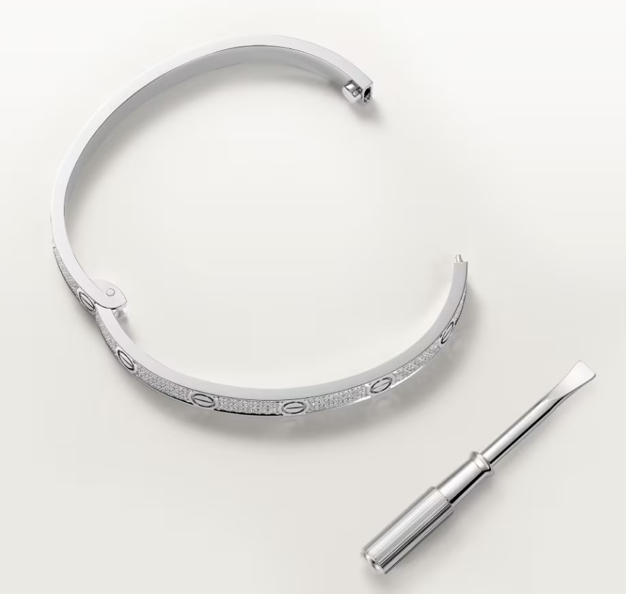 [Auream]NEW-LOVE-4.8MM-Width Diamond-Studded Bracelet